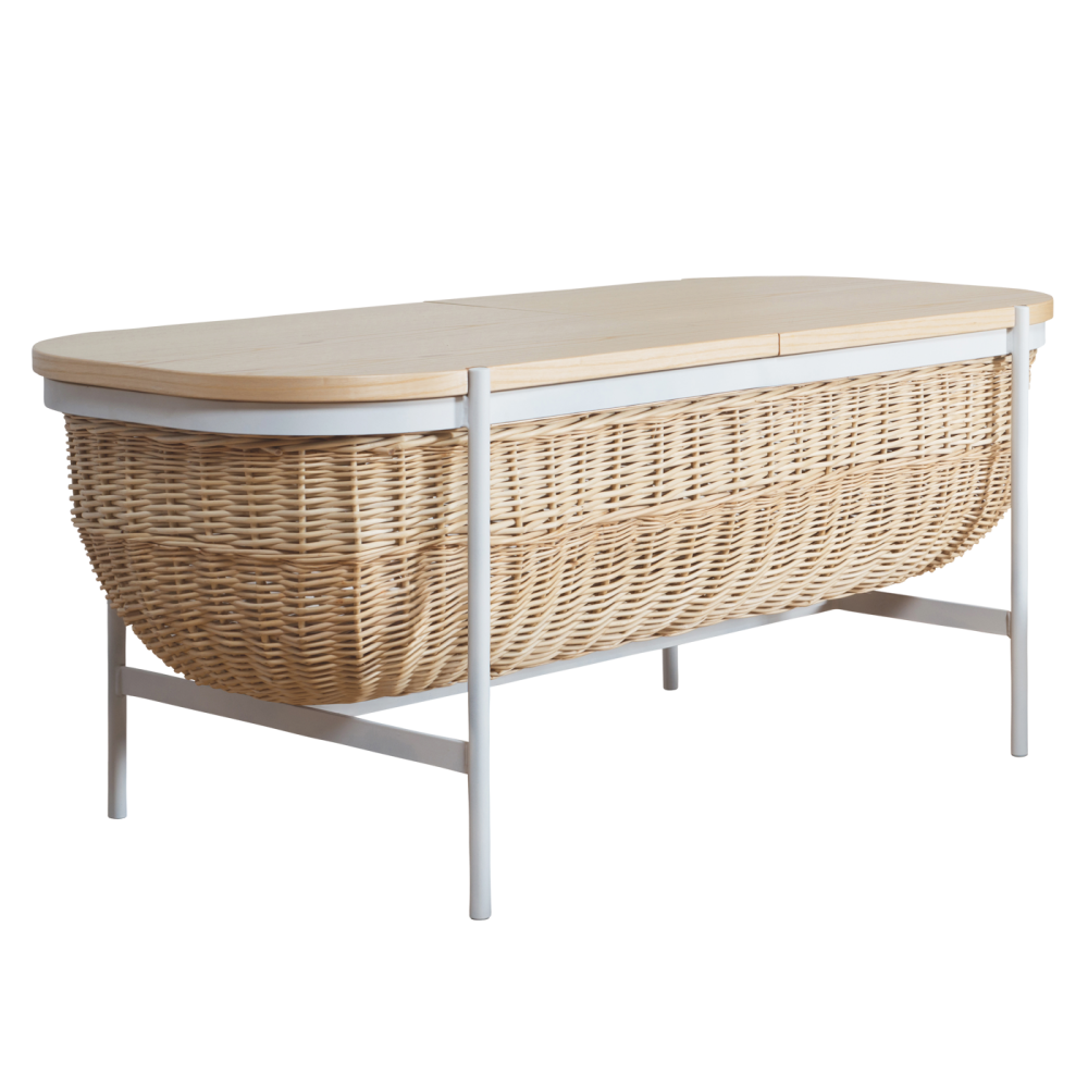 Willow Bench, White