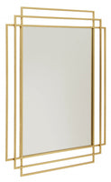 SQUARE mirror, gold finish - Design Your Home