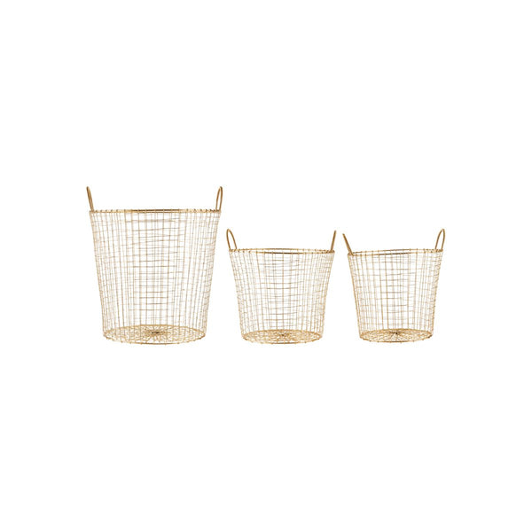 Baskets, Wire, Brass