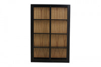 BEI wall cabinet, sliding doors, black