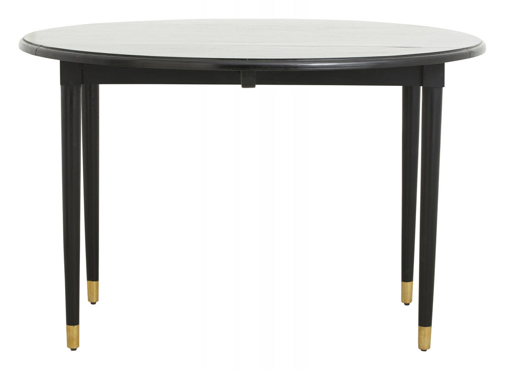 AHR round table, folding, black wood