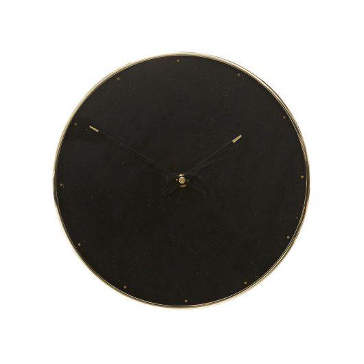 Clock, brassblack ø28x5cm