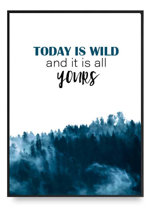 Today Is Wild Poster