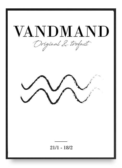Zodiac - Vandmand Poster