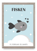 Zodiac for Boy - Fisk Poster