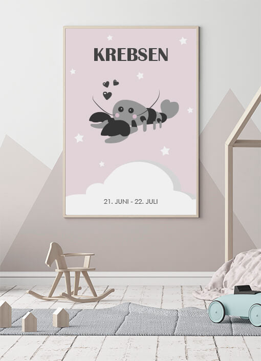 Zodiac for Girl - Krebsen Poster