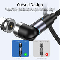 Ultra Magnet Kabel mit 180 ° / 360 ° drehbarer Kopf - Design Your Home