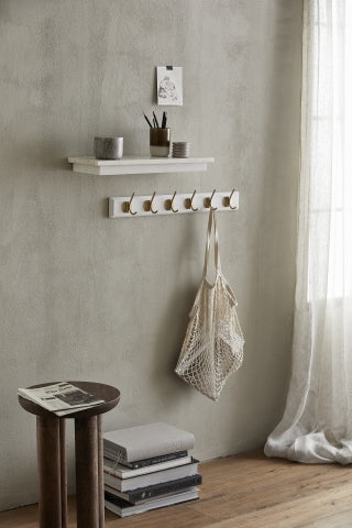 PAU shelf w/ marble, white, L