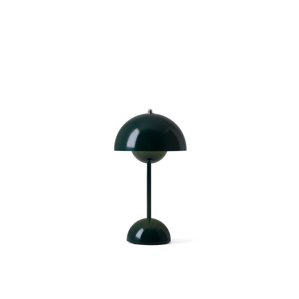 Flowerpot VP9 Table Lamp, Dark Green