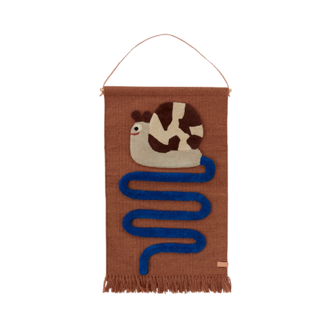 Sally Snail On The Way Wall Rug 