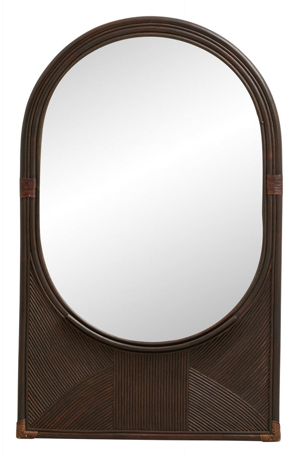 TURA mirror w/shelf, M, brown 