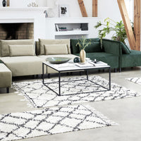 Rug, Zena, White/Black