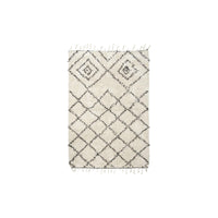 Rug, Kuba, White/Black