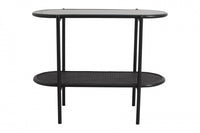 SURMA side table, 2 shelves, black