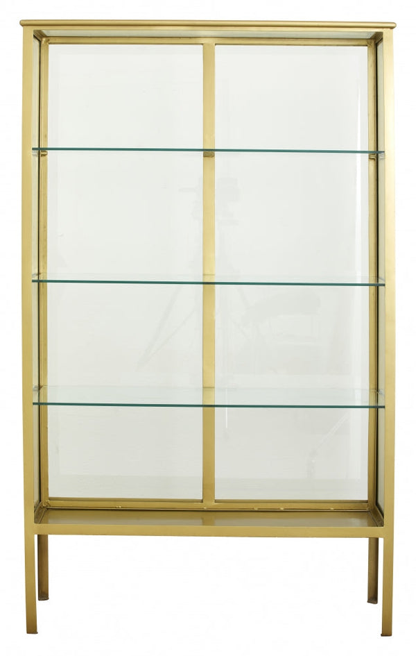 MAKALU display cabinet, golden 