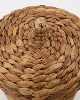 Basket with lid, aske, nature