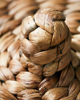 Basket with lid, aske, nature