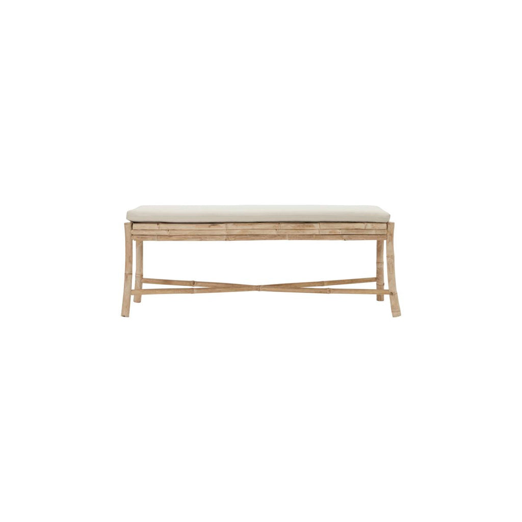 Bench with cushions, Sedeo, Natural