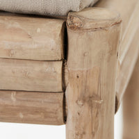 Bench with cushions, Sedeo, Natural