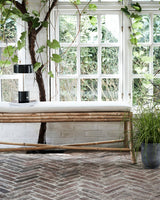 Bench with cushions, Sedeo, Natural 