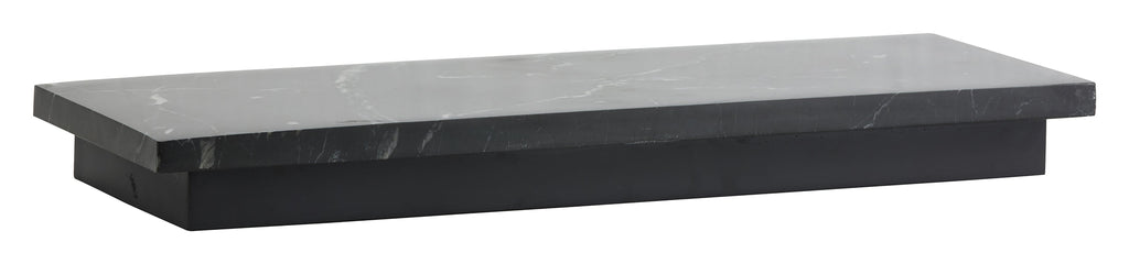 PAU shelf w/ marble, black, L