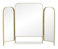 OTUS table mirror, golden edge