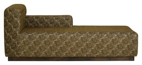 AMUR chaise longue, jacquard, olive