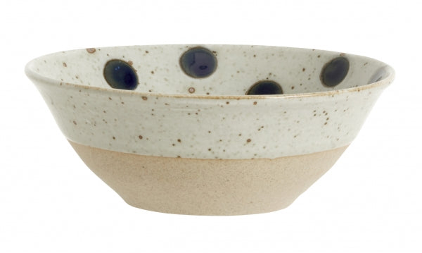 GRAINY dot bowl, sand/dark blue - Design Your Home