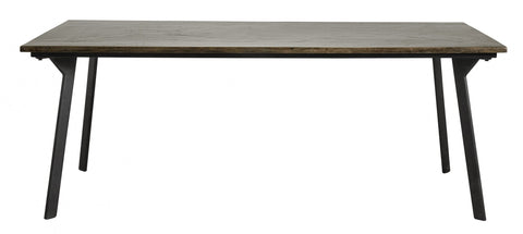 CHESTNUT table, brown shiny squares