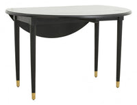 AHR round table, folding, black wood