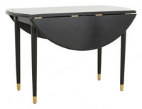 AHR round table, folding, black wood