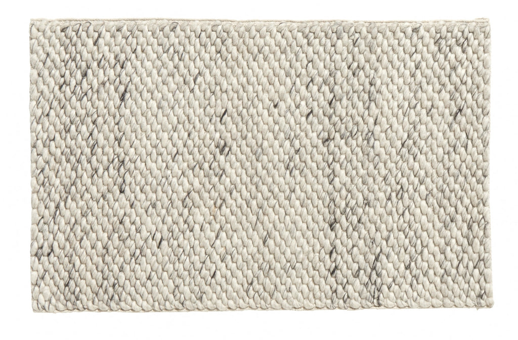 LARA rug, wool, ivory/grey - 60x90cm