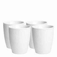 Plissé Thermo Cups 25 cl, White - Giftbox of 6 - Design Your Home
