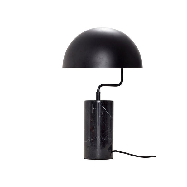 Copy of Table lamp, black, metal / marble 