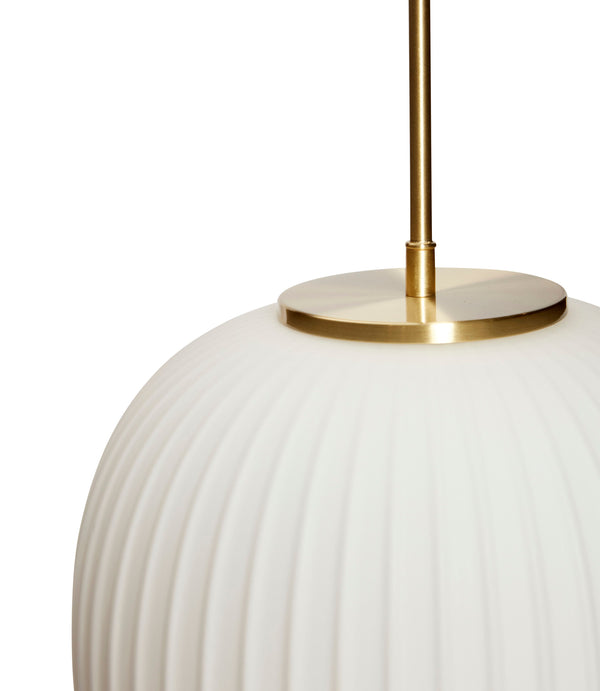 Lamp, ø32, glass, white - Design Your Home