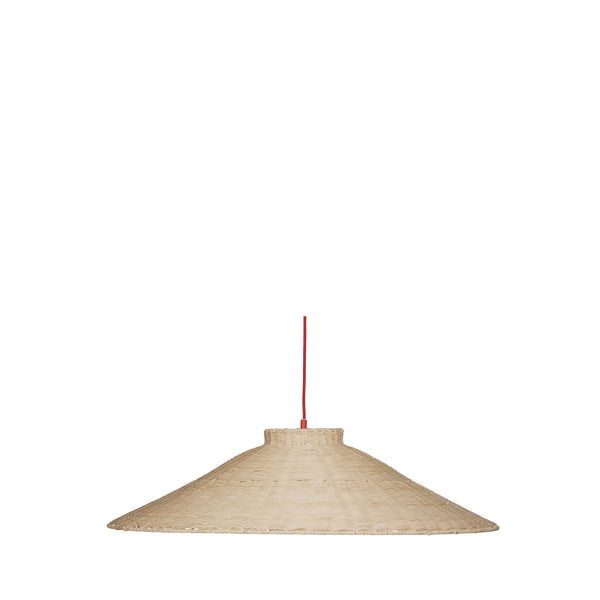 Chand Ceiling Light Trapeze Red/Natural