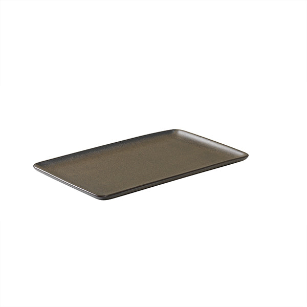 RAW Metallic Brown Rectangular Plate - Design Your Home