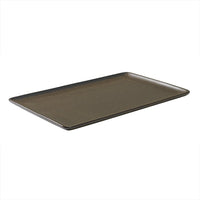 RAW Metallic Brown Rectangular Plate - Design Your Home