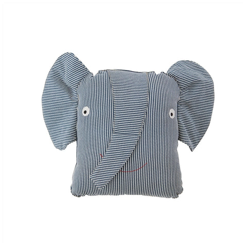 Erik Elephant Denim Cushion