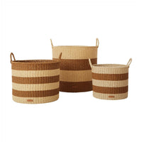 Gomi Cylinder Storage Baskets - Set of 3