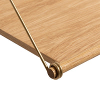 Loop Desk, Oak & Brass - Design Your Home