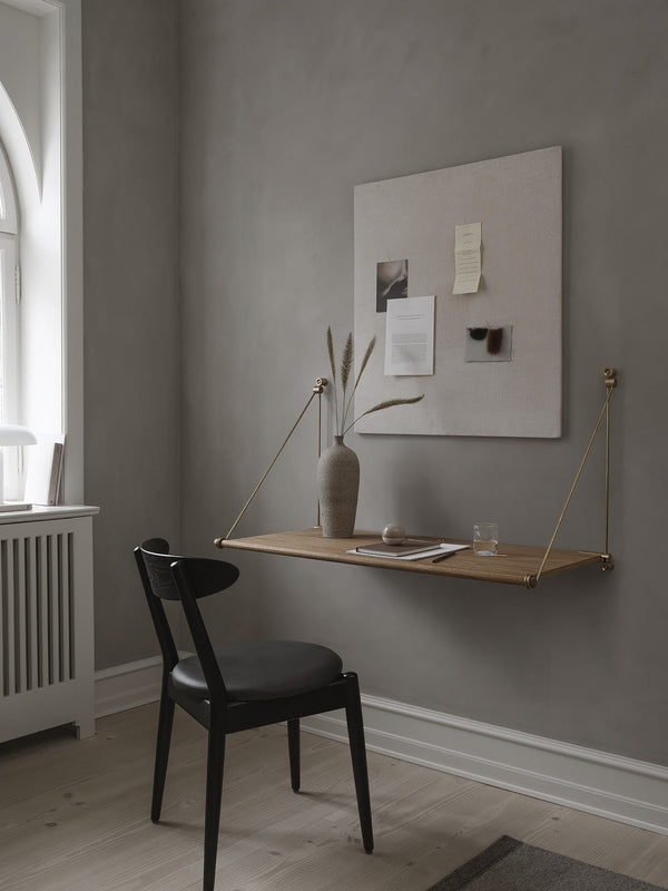 Loop Desk, Oak & Brass - Design Your Home