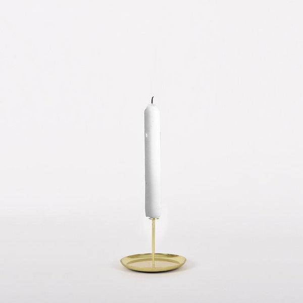 Micro Candle Pin - Set of 2 - Brass (H 8 cm  D 6 cm)