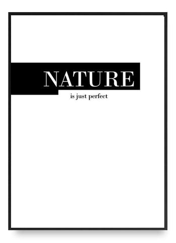 Nature Is Just Perfect Poster