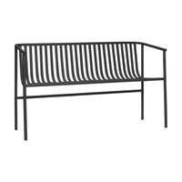 Outdoor Bench, Metal, Black