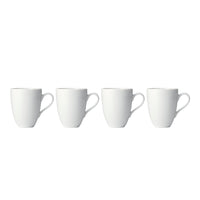 Relief White Mug - Set of 4