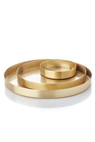 Round Tray Set - Brass