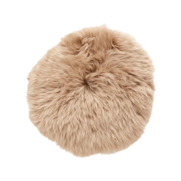 Sheepskin Seat Cushion, shorthaired, beige