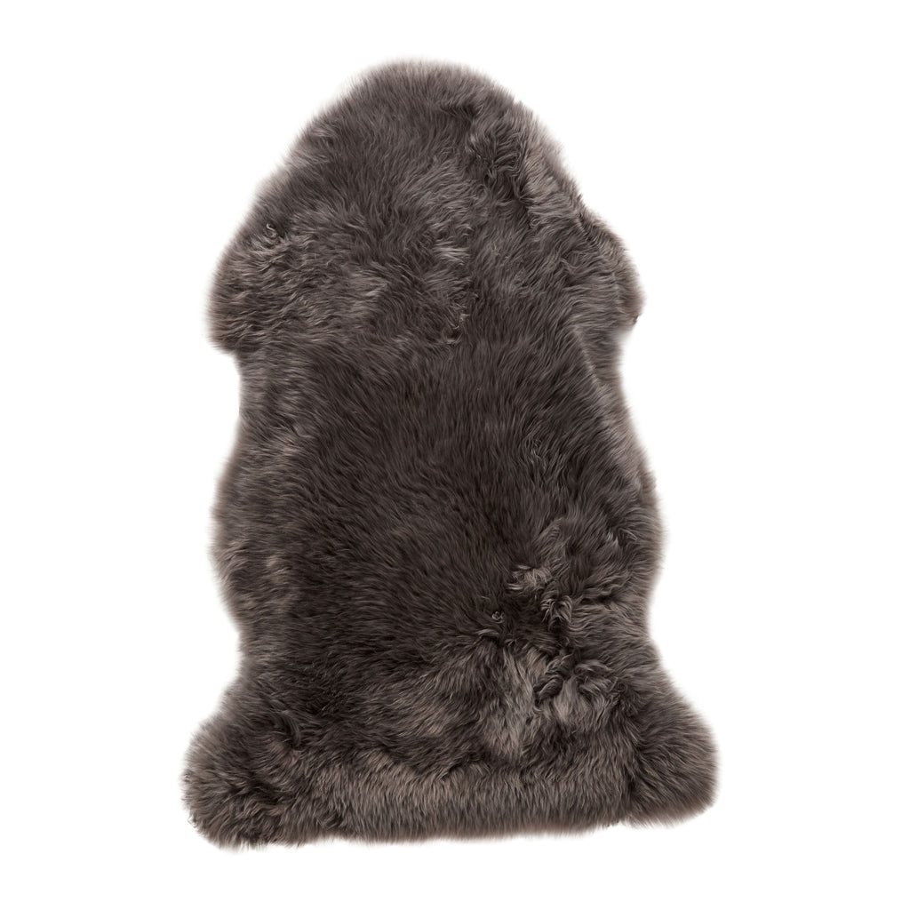 Sheepskin rug, shorthaired, grey