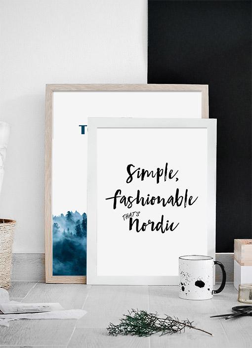 Simple, Fashionable – That’s Nordic Poster